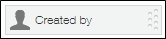 Screenshot: A "Created by" field