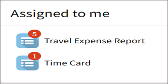 Screenshot: An example of the Pending widget