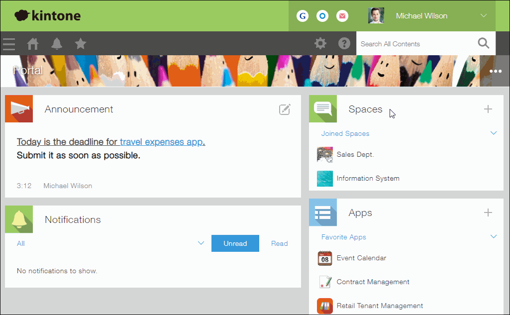 Screenshot: Opening the "Users & system administration" screen