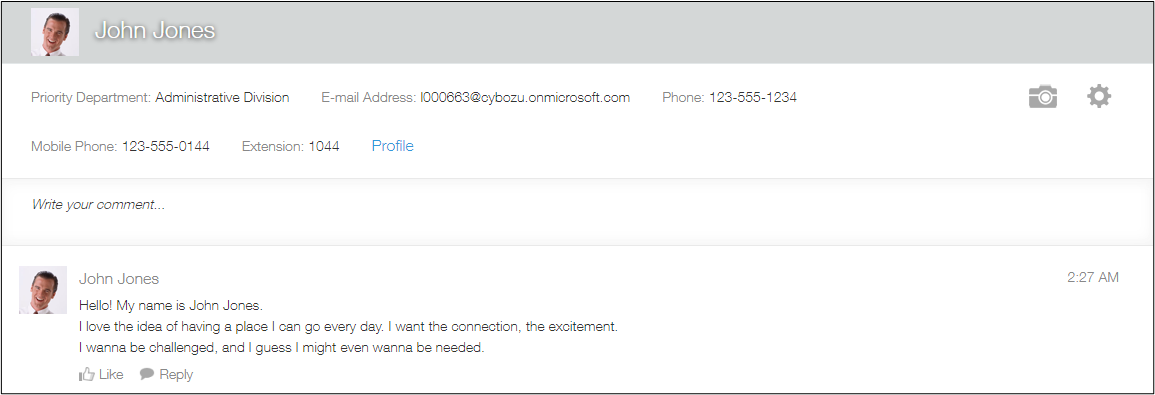 Screenshot: "People" screen