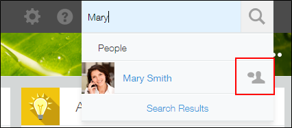 Screenshot: The "Send private message" icon is highlighted