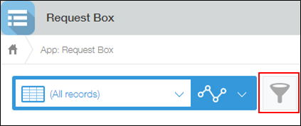 Screenshot: The view list is highlighted