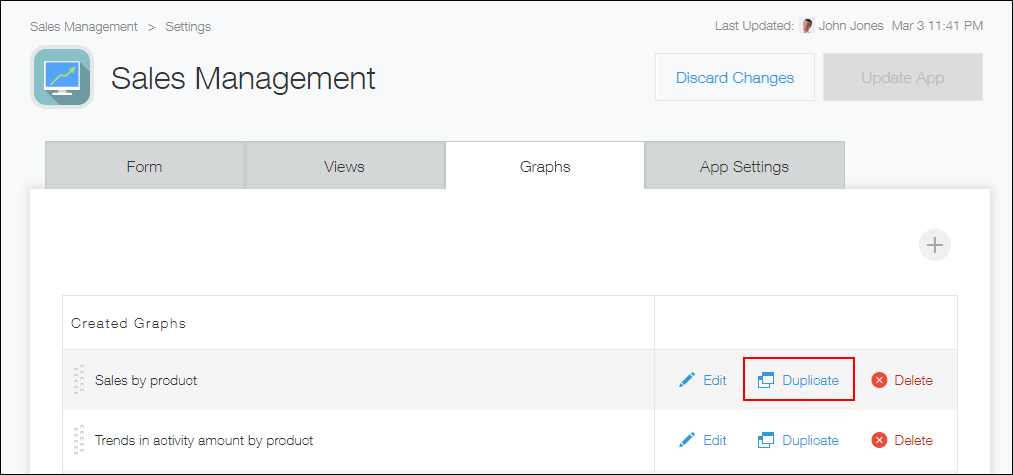 Screenshot: The "Duplicate" button is highlighted