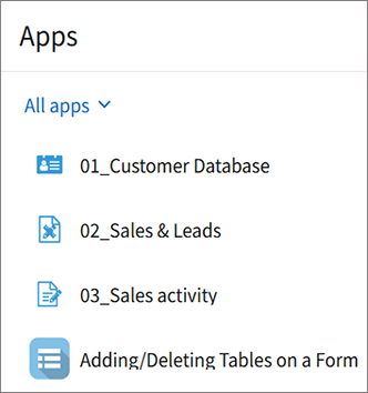 Screenshot: An example of the app widget