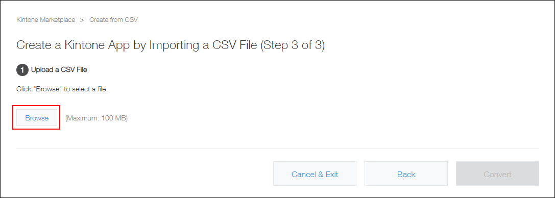 Screenshot: "Browse" is highlighted