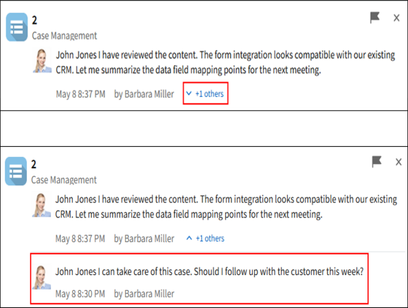 Screenshot: A grouped notification is expanded