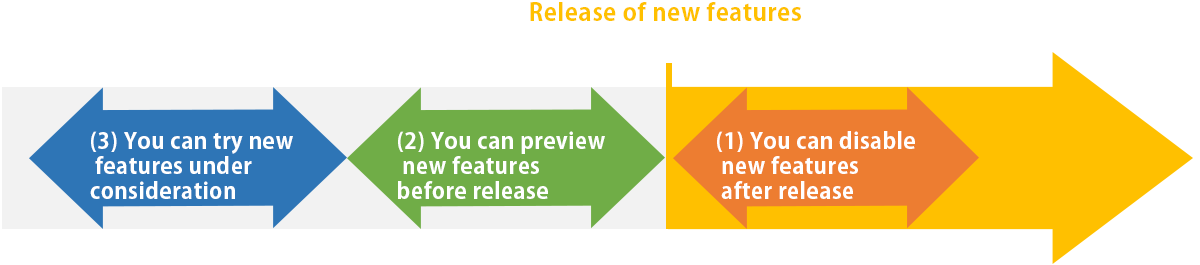Figure: Actions you can perform on the "Update options" screen