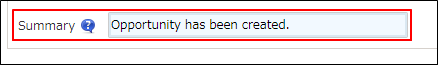 Screenshot: "Summary" is entered