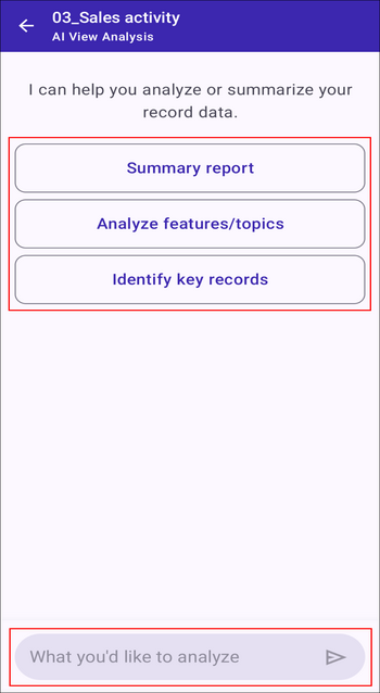 Screenshot: Entering a prompt