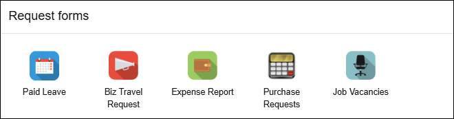 Captura de pantalla: Ejemplo de un widget de aplicaciones seleccionadas