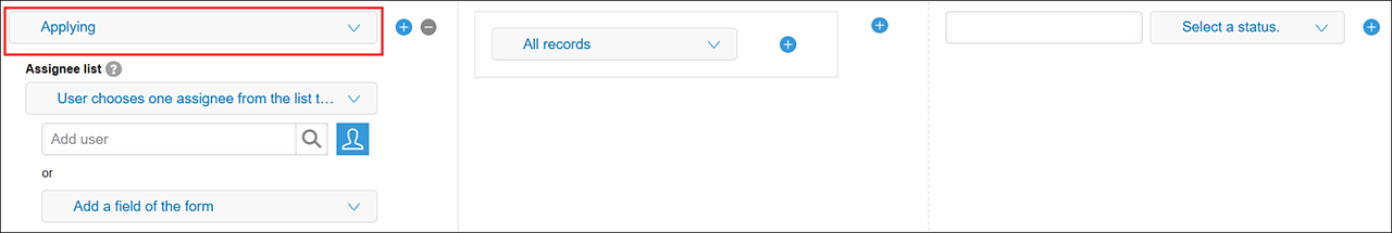 Captura de pantalla: El estado "Aplicando" está resaltado