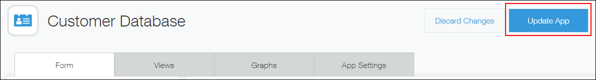 Captura de pantalla: "Act. app" está resaltado en la pantalla "Configuración de la aplicación"