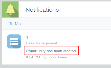 ภาพหน้าจอ: ตัวอย่างการแจ้งเตือน
