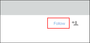 ภาพหน้าจอ: "ติดตาม" ทางด้านขวาของหน้าจอ "ผู้คน" จะถูกเน้น