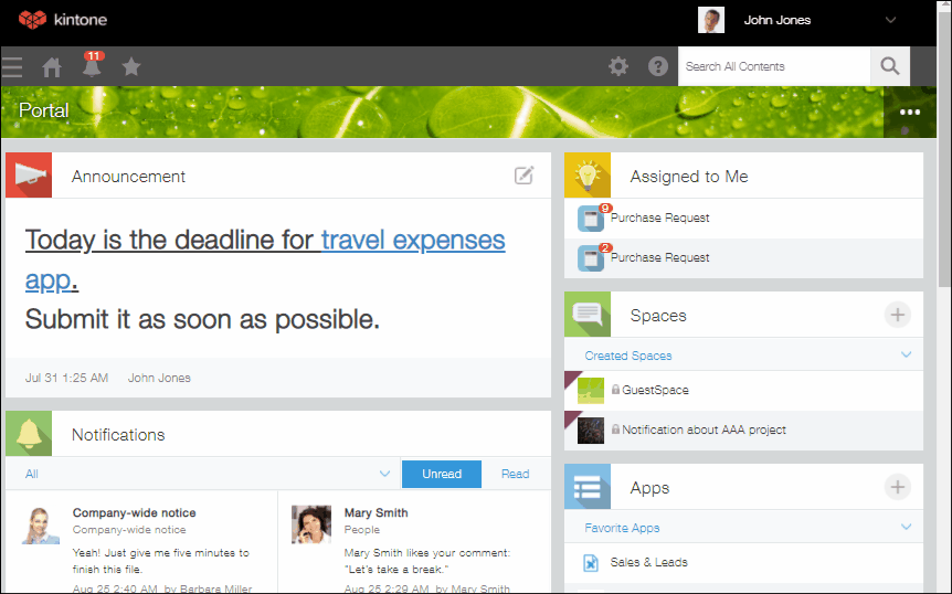 แอนิเมชัน: การสร้างแอปใหม่จาก kintone Portal