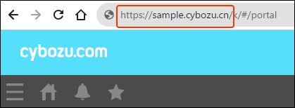 ภาพหน้าจอ: แถบที่อยู่ของเว็บเบราว์เซอร์มีโครงร่างไว้