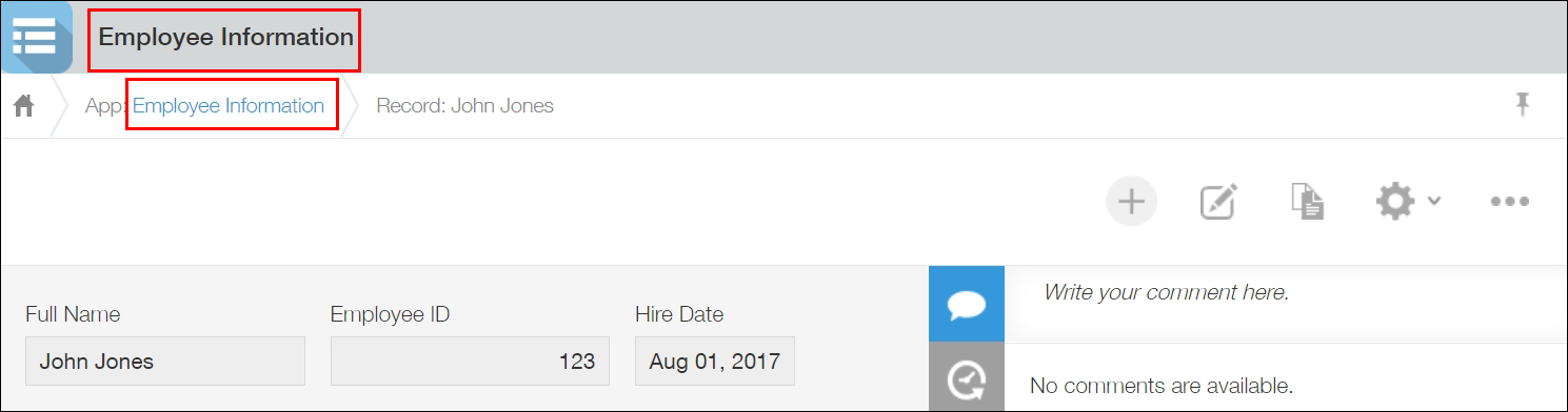 ภาพหน้าจอ: เส้นทางขนมปังและชื่อแอปจะแสดงอยู่บนหน้าจอ "บันทึกรายละเอียด"