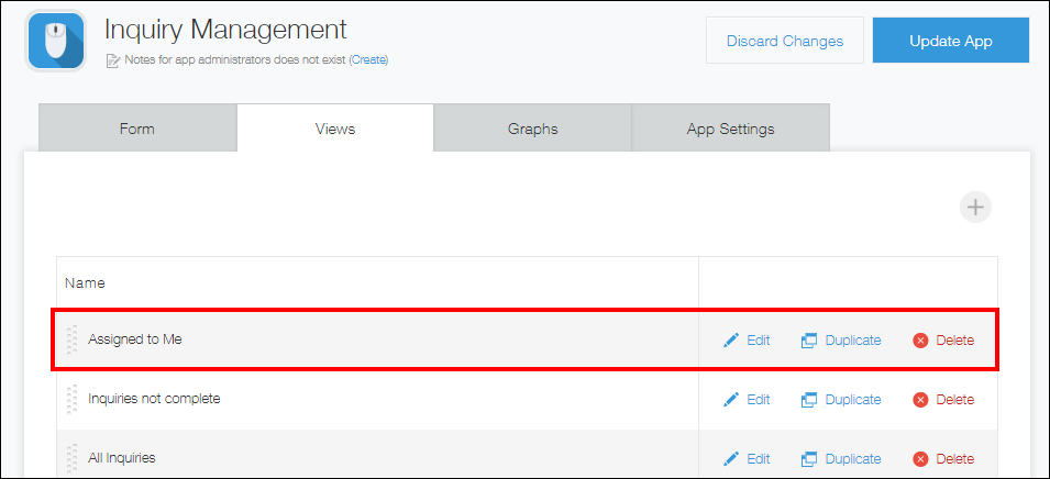 截图：将「自己负责的列表」移动到已创建列表的顶部的页面