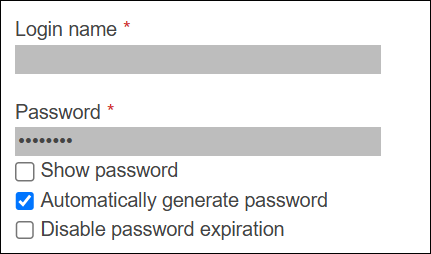 截图：密码的设置页面