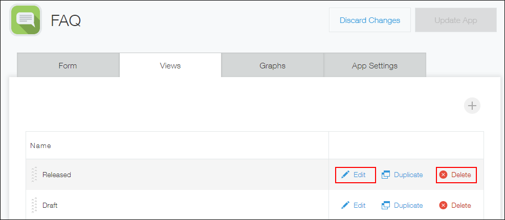 截圖：［應用程式的設定］畫面中顯示編輯或刪除清單的選單
