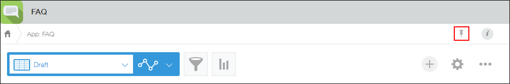 截圖：框線強調應用程式畫面右上方的［收藏］圖示