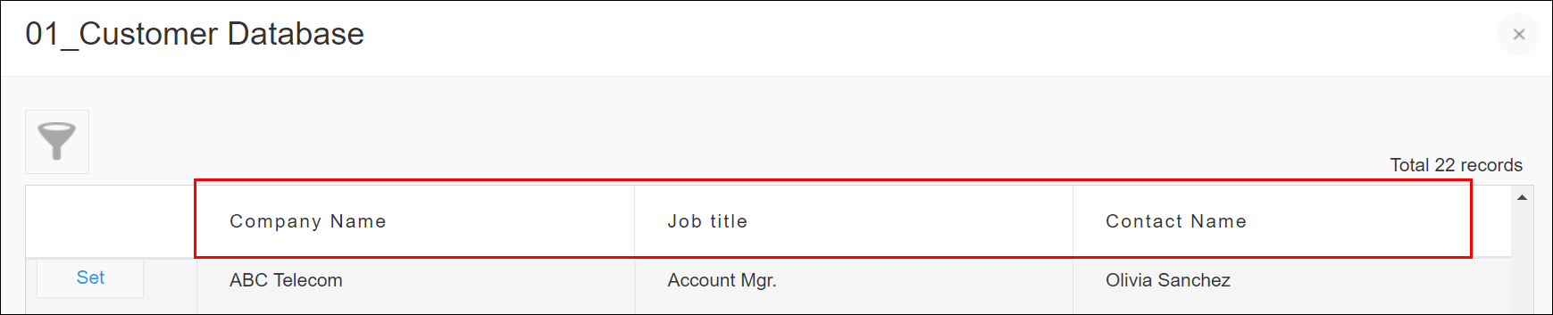 截圖：使用［Lookup］欄位取得其他應用程式資料