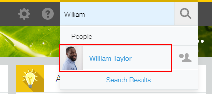 截圖:框線強調畫面右上方搜尋欄的搜尋結果的使用者名稱