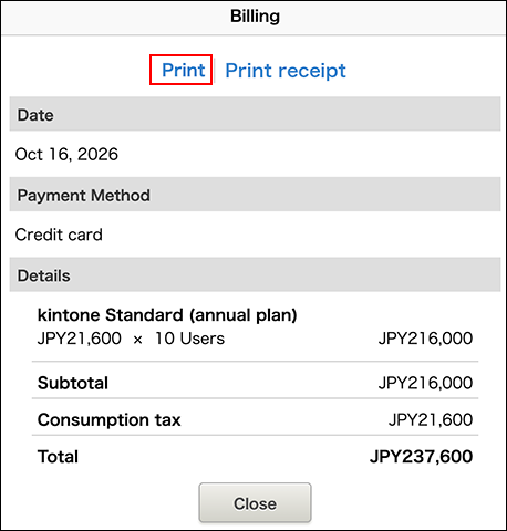 Screenshot: "Print" is highlighted