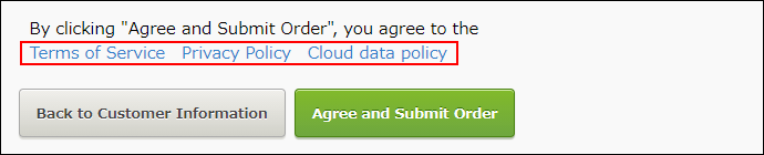 Screenshot: Links to the terms that should be checked are highlighted