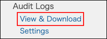 Screenshot: "View & download" is highlighted