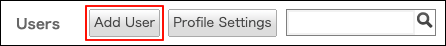 Screenshot: "Add user" is highlighted