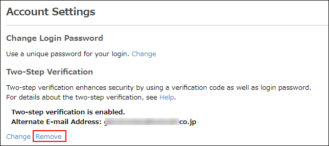 Screenshot: "Remove" is highlighted