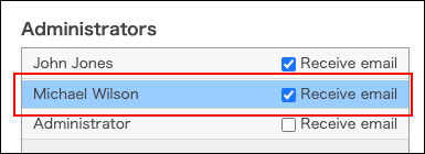 Screenshot: Target users are selected
