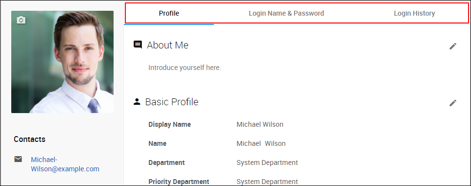 Screenshot: The "Mobile access" tab is not displayed