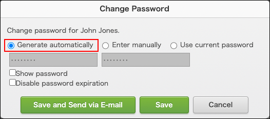 Captura de pantalla: "Mostrar contraseña" está resaltado