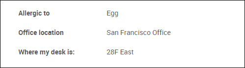 截圖：表示反映變更後的［個人資料］畫面的配置