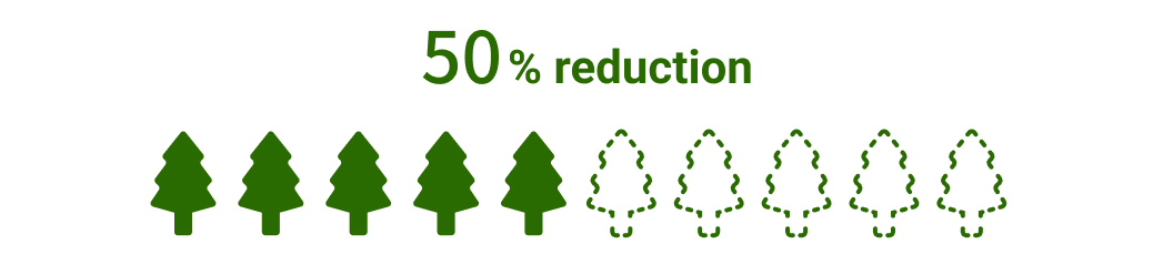 Infographic showing that Tokyo's green coverage rate has declined by more than 50% over the past 100 years