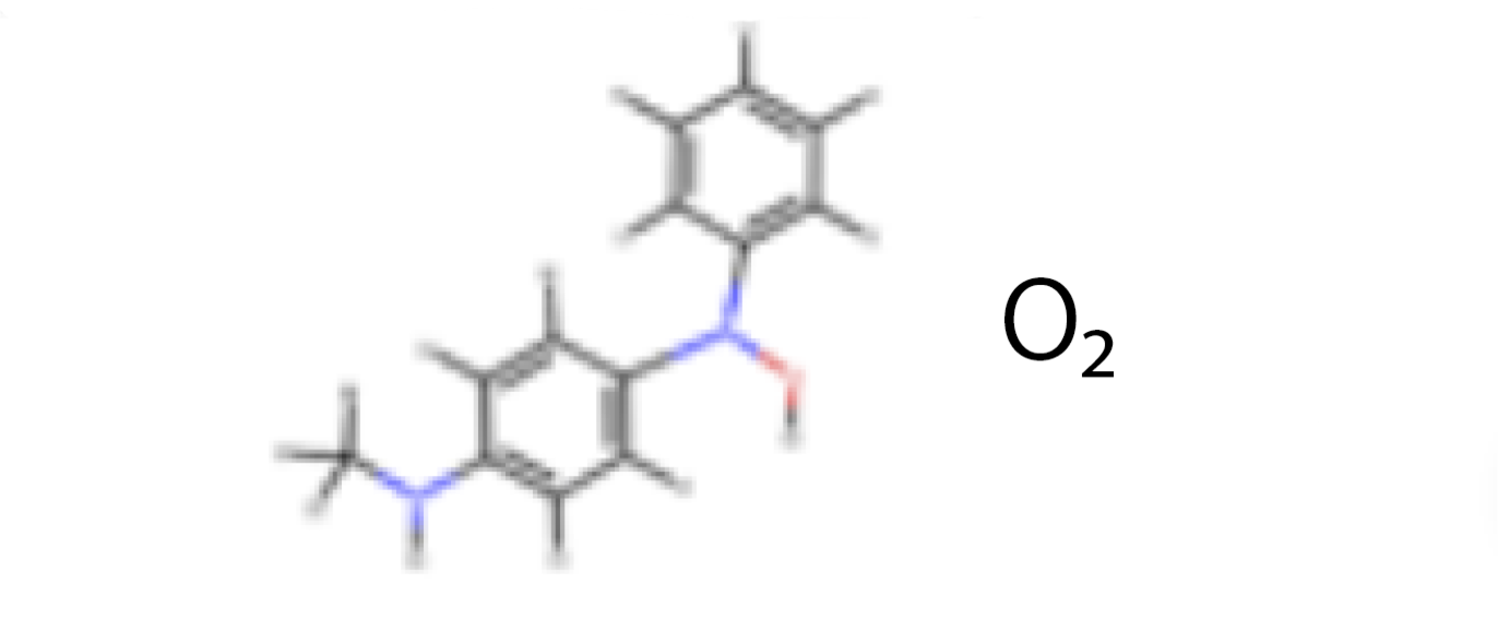 Products formed when an amino group captures ozone