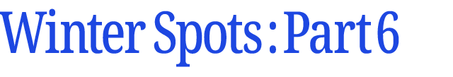 冬のおすすめスポット　その6