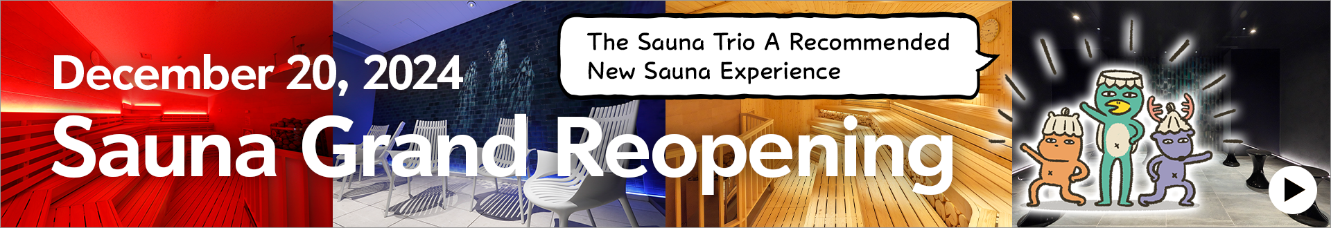 Relax in a new sauna that satisfies all five senses