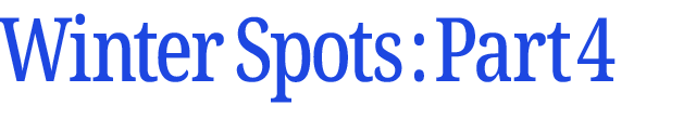 冬のおすすめスポット　その4