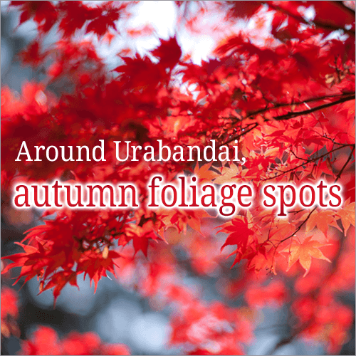 Autumn foliage spots around Urabandai