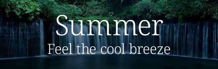 Feeling the coolness of summer