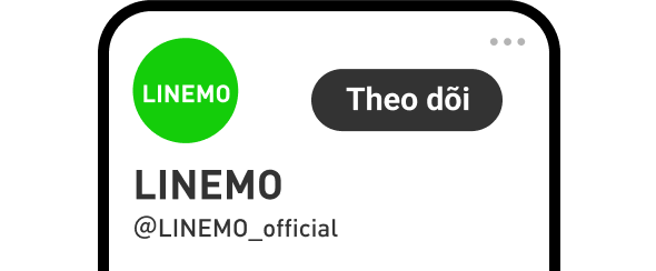 Ảnh chụp màn hình theo dõi tài khoản LINEMO X.