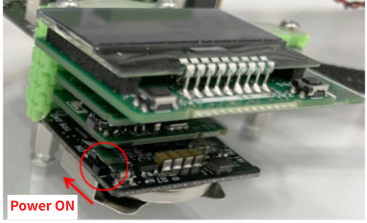 Photo of POWER SUPPLIES SWITCHES of the voltage/current measurement unit