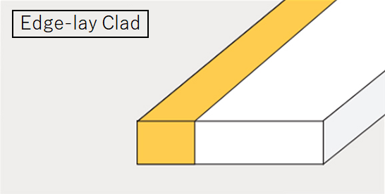 Type of clad material: Edgelay