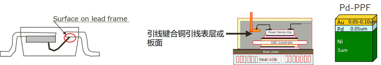 Pd-PPF电镀工艺的横截面示意图