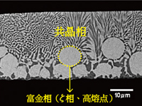 [不同AuSn组成引起的梁截面组织的变化] AuSn20