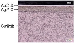 [接合部截面] Au合金、Ag合金、Cu合金