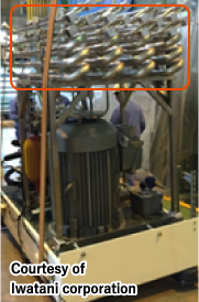 イメージ：従来品(二重管式熱交換器を使用)